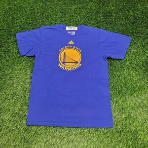 ADIDAS Golden-State Warriors Shirt M 18x24 Athletic Fit Cotton Tee